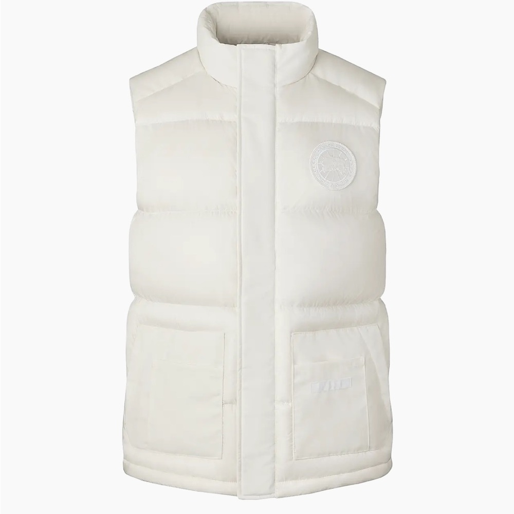 NWT Canada Goose Men White Quilted Down Vest